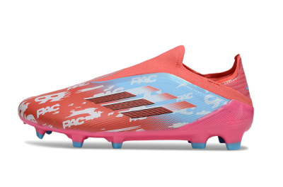 Adidas F50 Elite Laceless FG Firm Ground Soccer Cleats - Red/Blue/Pink