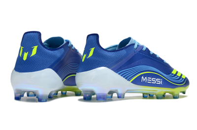 Messi x Adidas F50 Elite FG Firm Ground Soccer Cleats - Blue/Jade/Yellow
