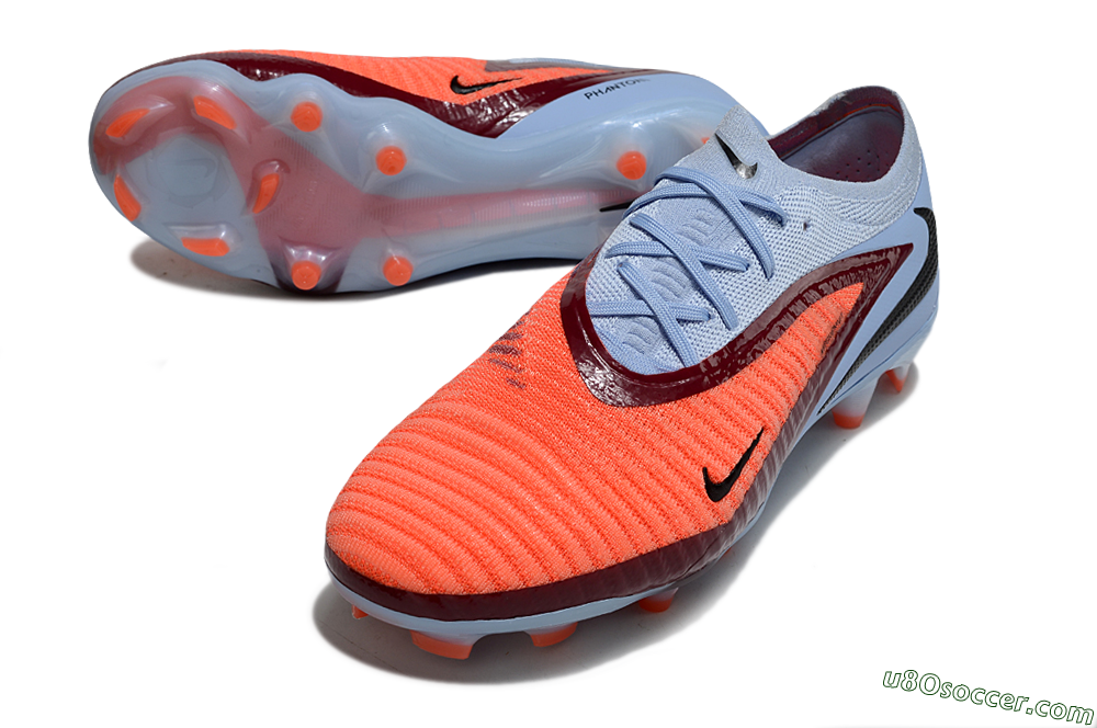 Nike Phantom 6 Elite Low FG Firm Ground Soccer Cleats - Red/Jade/Black 3