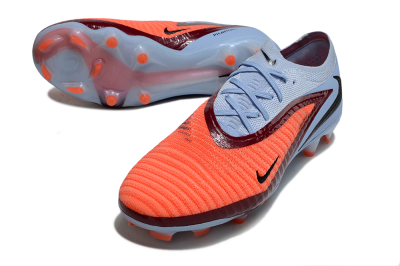 Nike Phantom 6 Elite Low FG Firm Ground Soccer Cleats - Red/Jade/Black