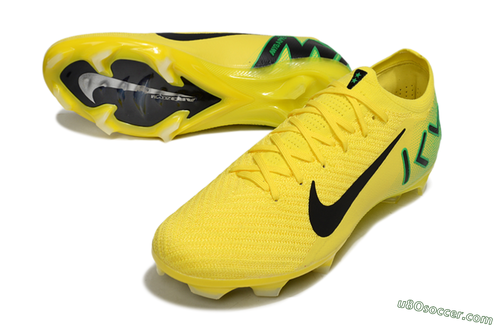 Nike Air Zoom Mercurial Vapor 16 Elite FG Firm Ground Soccer Cleats - Yellow/Black/Green 3