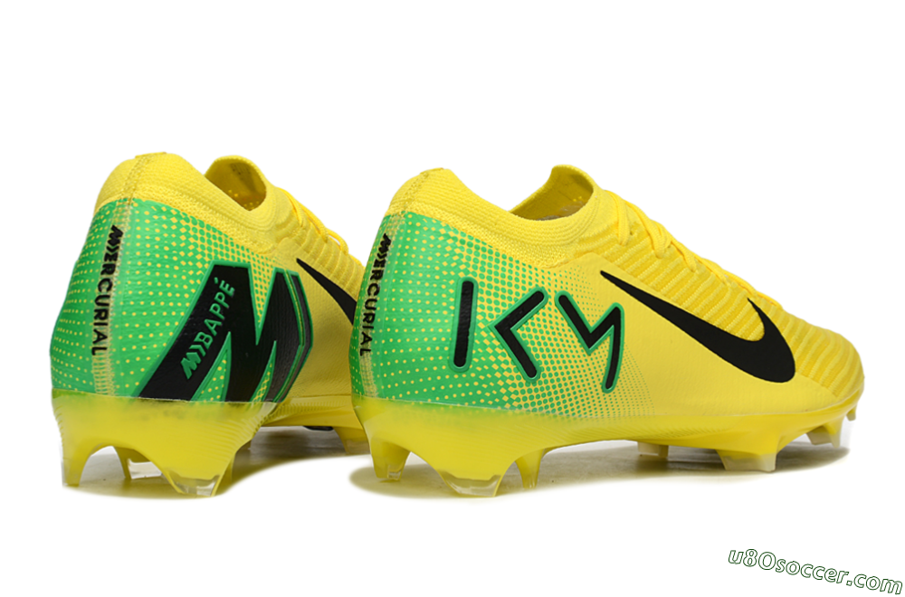 Nike Air Zoom Mercurial Vapor 16 Elite FG Firm Ground Soccer Cleats - Yellow/Black/Green 6