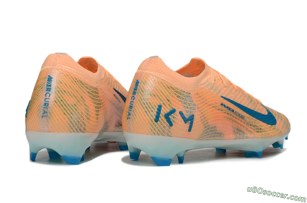 Nike Air Zoom Mercurial Vapor 16 Elite FG Firm Ground Soccer Cleats - Pink/Blue/Yellow 6