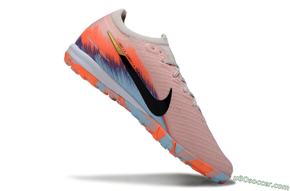 Nike Air Zoom Mercurial Vapor 16 Elite TF Artificial Turf Soccer Shoes - Pink/Black/Gold 4
