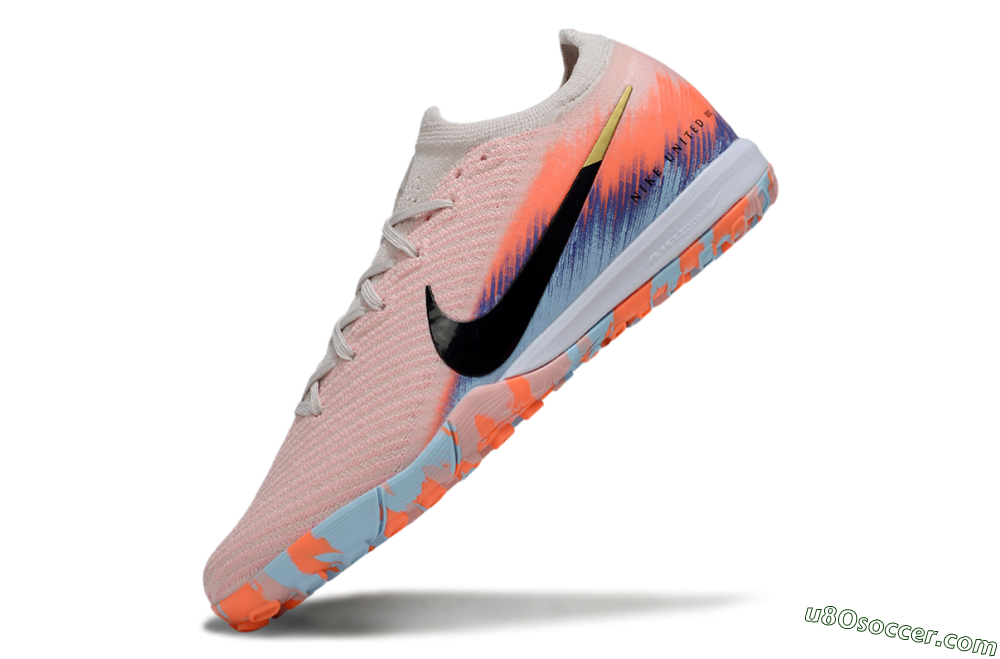 Nike Air Zoom Mercurial Vapor 16 Elite TF Artificial Turf Soccer Shoes - Pink/Black/Gold 5