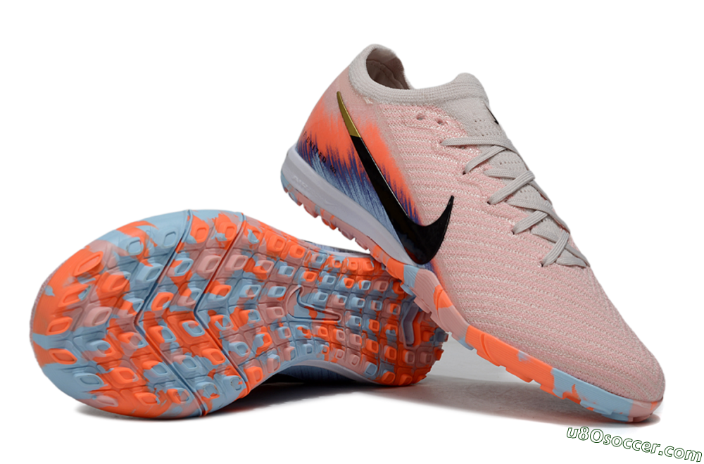 Nike Air Zoom Mercurial Vapor 16 Elite TF Artificial Turf Soccer Shoes - Pink/Black/Gold 0