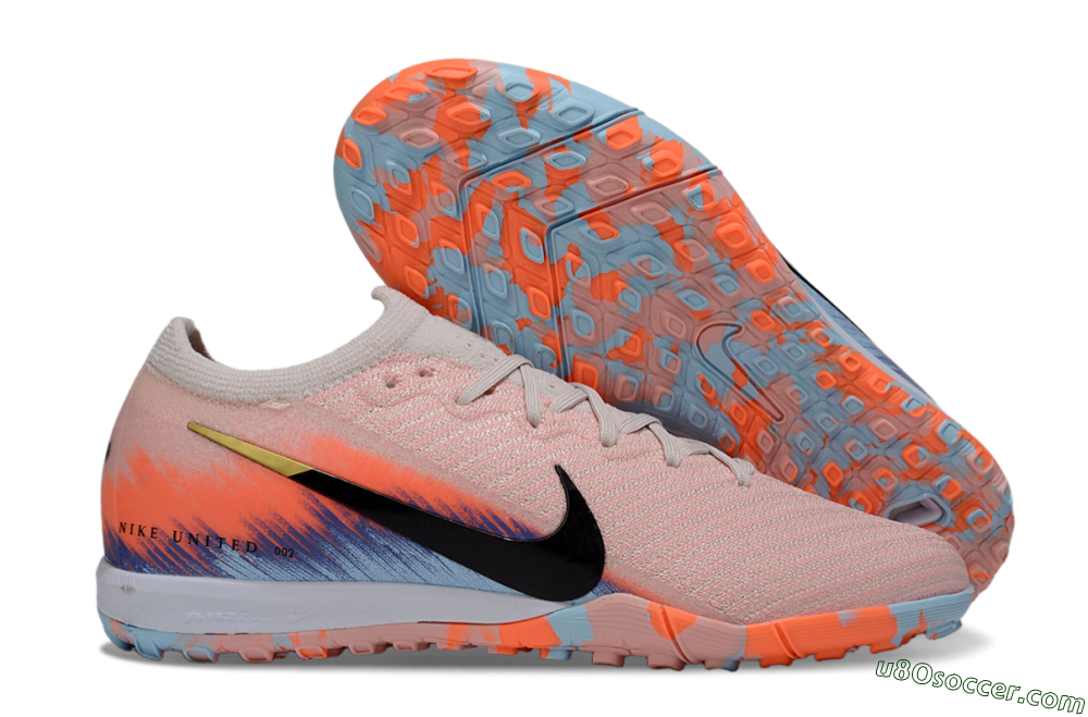 Nike Air Zoom Mercurial Vapor 16 Elite TF Artificial Turf Soccer Shoes - Pink/Black/Gold 1