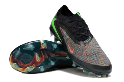 Nike Phantom 6 Elite Low FG Firm Ground Soccer Cleats - Black/Yellow/Red