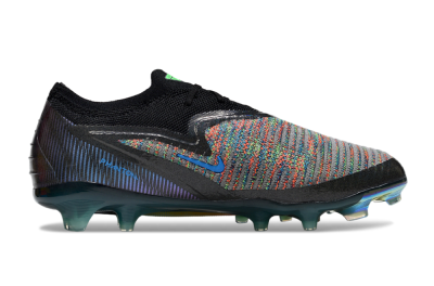 Nike Phantom 6 Elite Low FG Firm Ground Soccer Cleats - Black/Yellow/Red