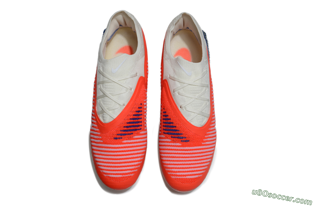 Nike Phantom 6 Elite Low FG Firm Ground Soccer Cleats - Red/White/Black 4