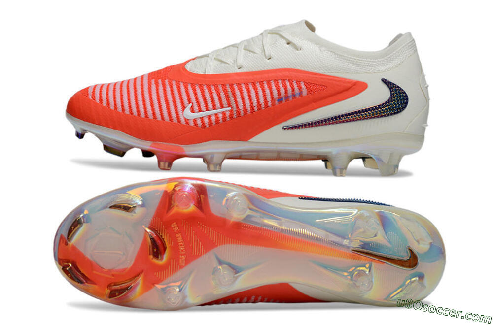 Nike Phantom 6 Elite Low FG Firm Ground Soccer Cleats - Red/White/Black 0