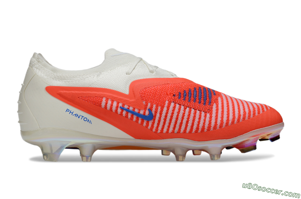 Nike Phantom 6 Elite Low FG Firm Ground Soccer Cleats - Red/White/Black 7