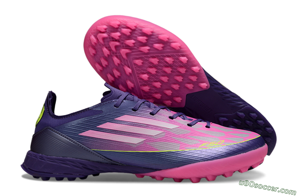 Adidas F50 Elite TF Artificial Turf Soccer Shoes - Pink/Purple/Yellow 1