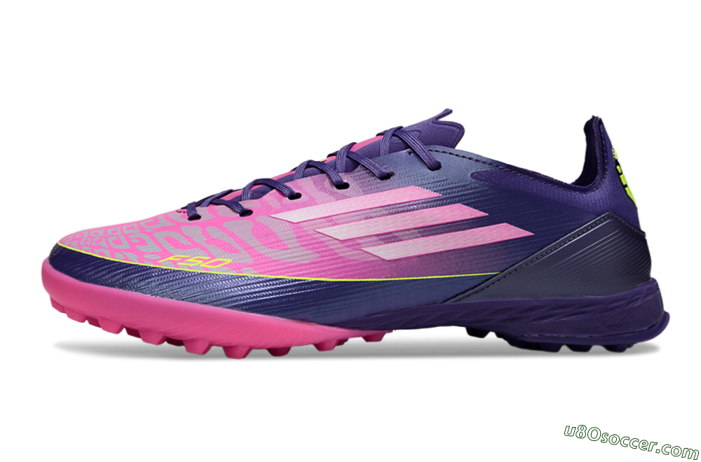 Adidas F50 Elite TF Artificial Turf Soccer Shoes - Pink/Purple/Yellow 2