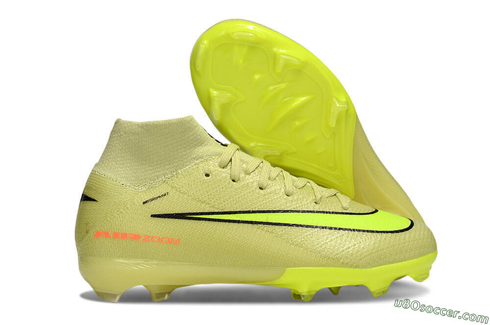 Nike Air Zoom Mercurial Superfly 10 Elite FG Firm Ground Soccer Cleats - Yellow/Black/Red 1