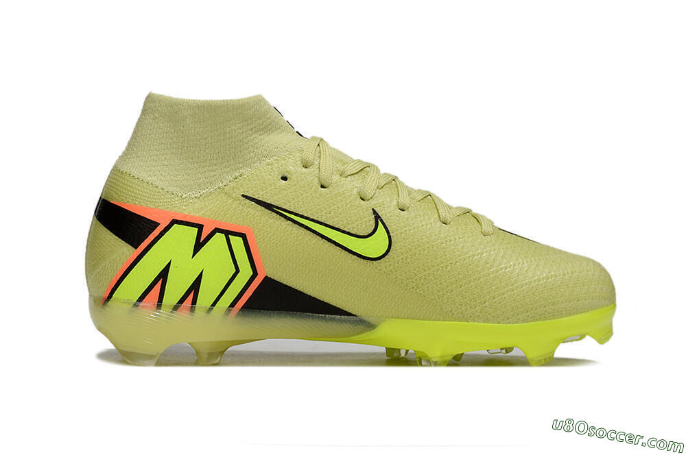 Nike Air Zoom Mercurial Superfly 10 Elite FG Firm Ground Soccer Cleats - Yellow/Black/Red 5