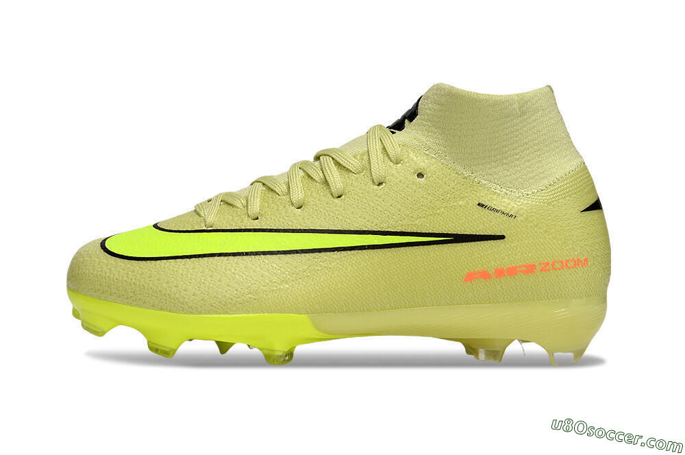 Nike Air Zoom Mercurial Superfly 10 Elite FG Firm Ground Soccer Cleats - Yellow/Black/Red 2