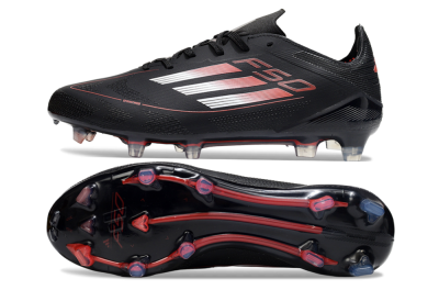 Adidas F50 Elite FG Firm Ground Soccer Cleats - Black/Silver/Red