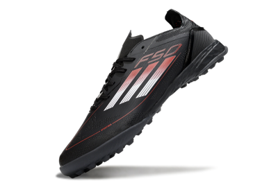 Adidas F50 Elite TF Artificial Turf Soccer Shoes - Black/Silver/Red