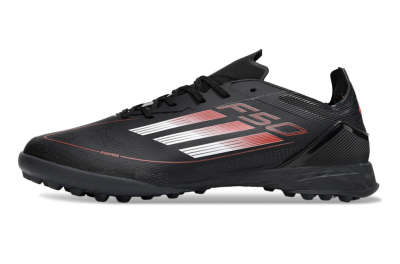 Adidas F50 Elite TF Artificial Turf Soccer Shoes - Black/Silver/Red