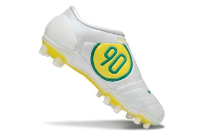 Nike Air Zoom Total 90 III FG Firm Ground Soccer Cleats - White/Green/Yellow