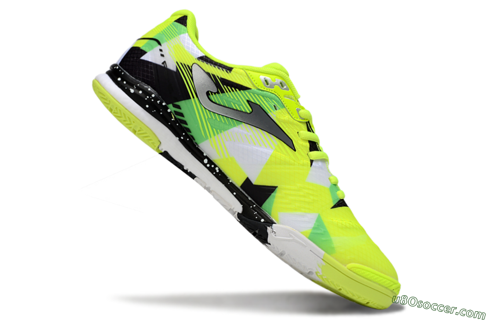 Joma Top Flex IC Indoor & Futsal Soccer Shoes - Yellow/Silver/Black 4