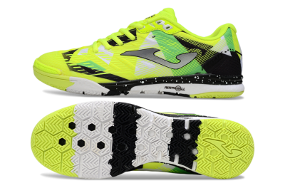 Joma Top Flex IC Indoor & Futsal Soccer Shoes - Yellow/Silver/Black