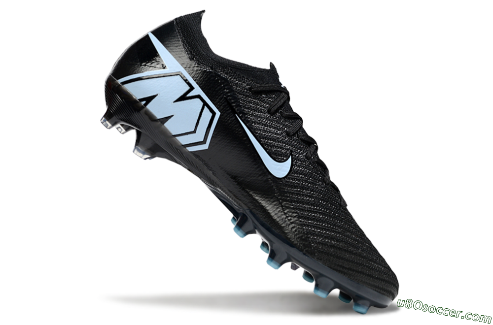 Nike Air Zoom Mercurial Vapor 16 Elite AG Artificial Grass Soccer Cleats - Black/Jade 4