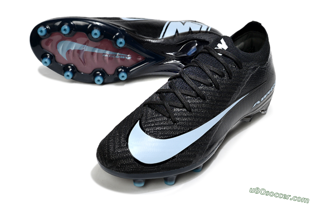 Nike Air Zoom Mercurial Vapor 16 Elite AG Artificial Grass Soccer Cleats - Black/Jade 3