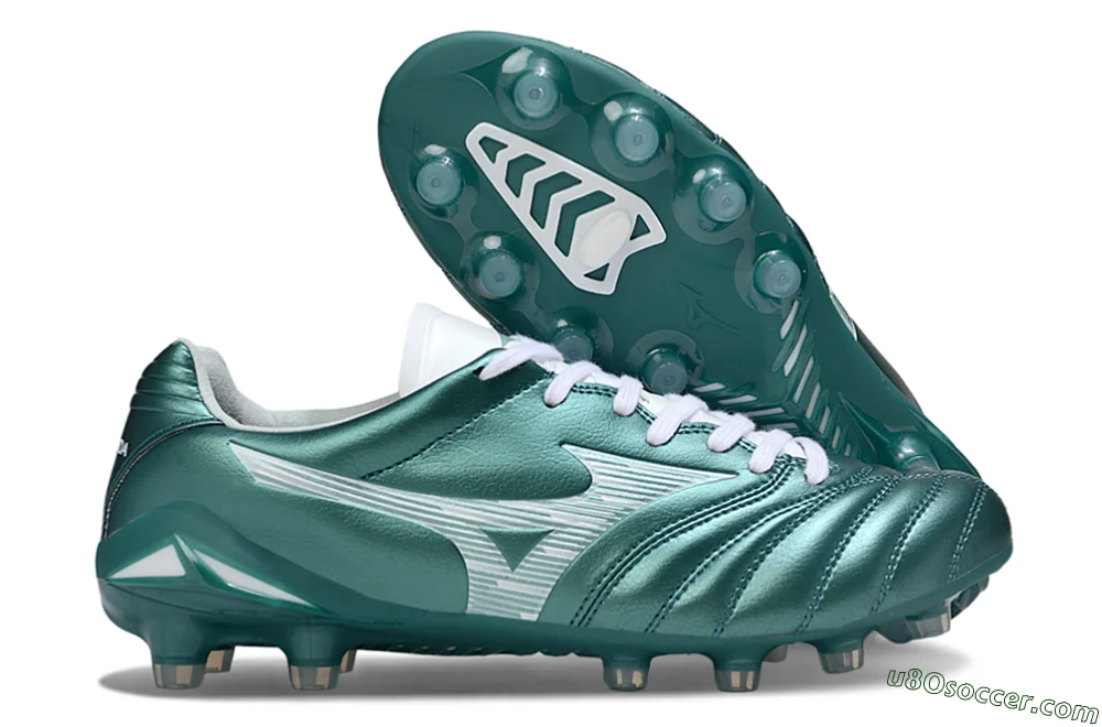 Mizuno Morelia Neo 4 FG Firm Ground Soccer Cleats - Green/White