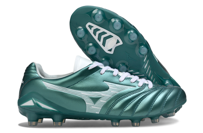 Mizuno Morelia Neo 4 FG Firm Ground Soccer Cleats - Green/White