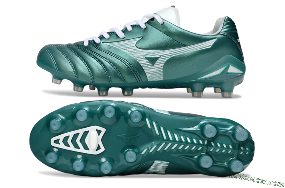 Mizuno Morelia Neo 4 FG Firm Ground Soccer Cleats - Green/White
