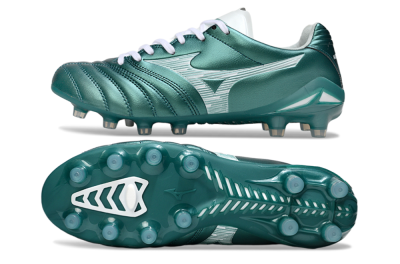 Mizuno Morelia Neo 4 FG Firm Ground Soccer Cleats - Green/White