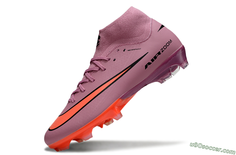 Nike Air Zoom Mercurial Superfly 10 Academy FG Firm Ground Soccer Cleats - Red/Black/White 5