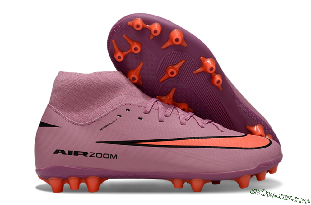 Nike Air Zoom Mercurial Superfly 10 Academy AG Artificial Grass Soccer Cleats - Red/Black/White 1