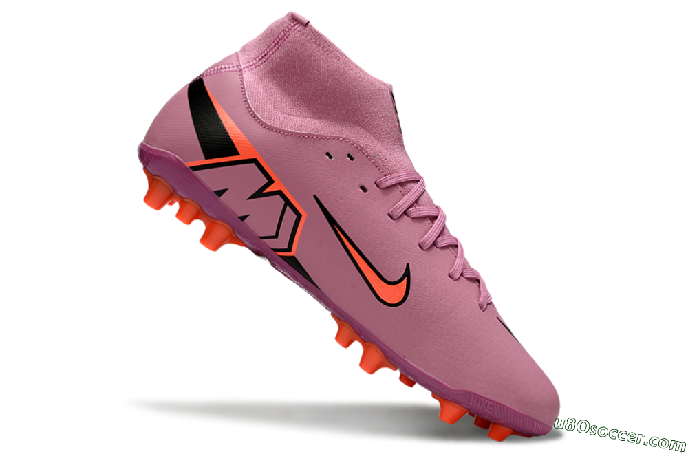 Nike Air Zoom Mercurial Superfly 10 Academy AG Artificial Grass Soccer Cleats - Red/Black/White 4