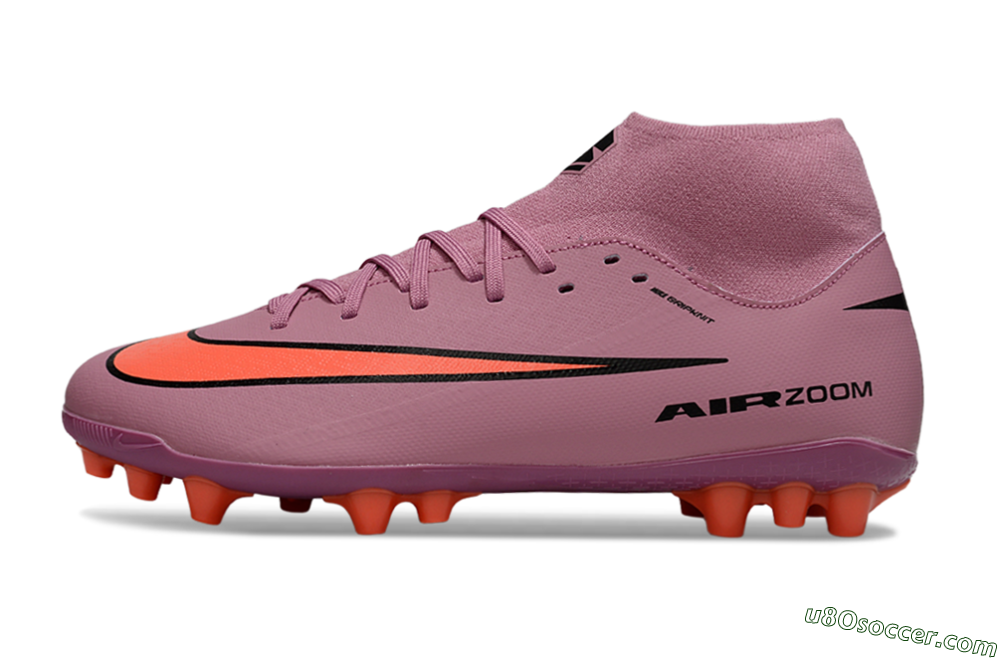Nike Air Zoom Mercurial Superfly 10 Academy AG Artificial Grass Soccer Cleats - Red/Black/White 2
