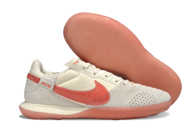 Nike Street Gato IC Indoor & Futsal Soccer Shoes - Beige/Grey/Red