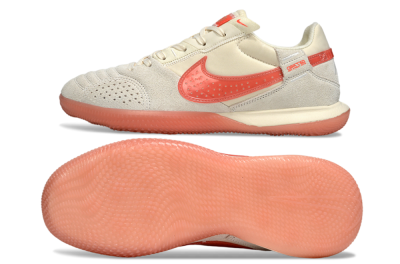 Nike Street Gato IC Indoor & Futsal Soccer Shoes - Beige/Grey/Red