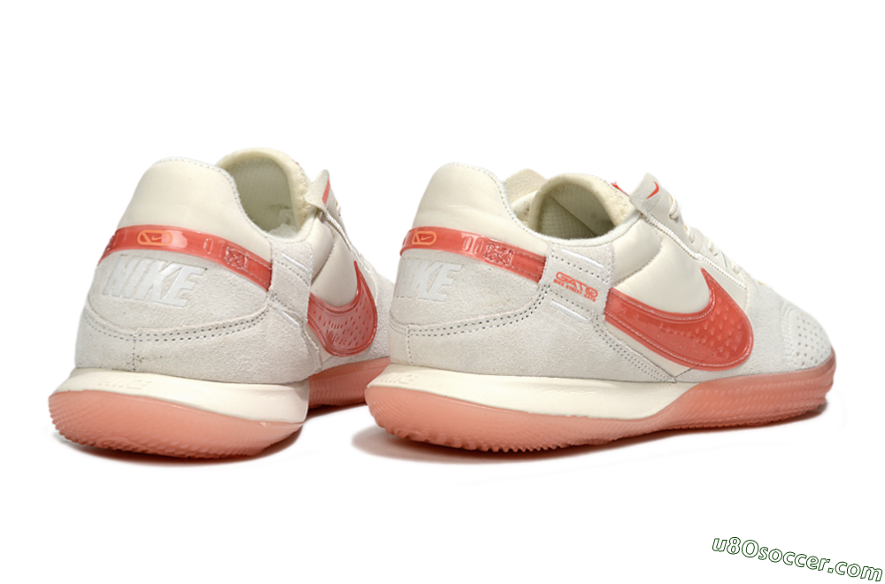 Nike Street Gato IC Indoor & Futsal Soccer Shoes - Beige/Grey/Red 6