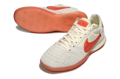 Nike Street Gato IC Indoor & Futsal Soccer Shoes - Beige/Grey/Red