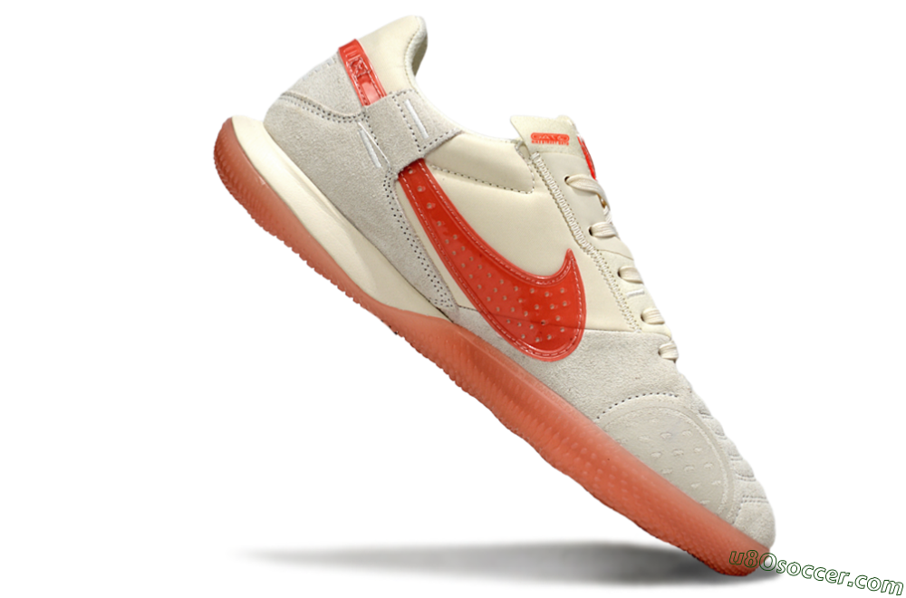 Nike Street Gato IC Indoor & Futsal Soccer Shoes - Beige/Grey/Red 4