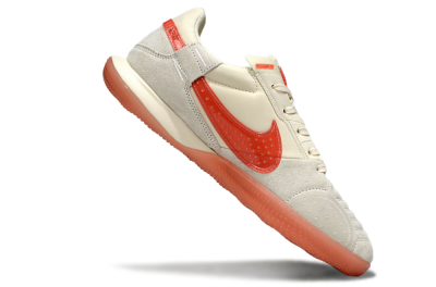 Nike Street Gato IC Indoor & Futsal Soccer Shoes - Beige/Grey/Red