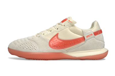Nike Street Gato IC Indoor & Futsal Soccer Shoes - Beige/Grey/Red