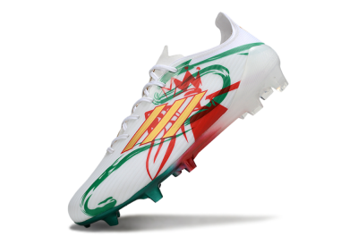 Adidas F50 Elite FG Firm Ground Soccer Cleats - White/Green/Gold/Red