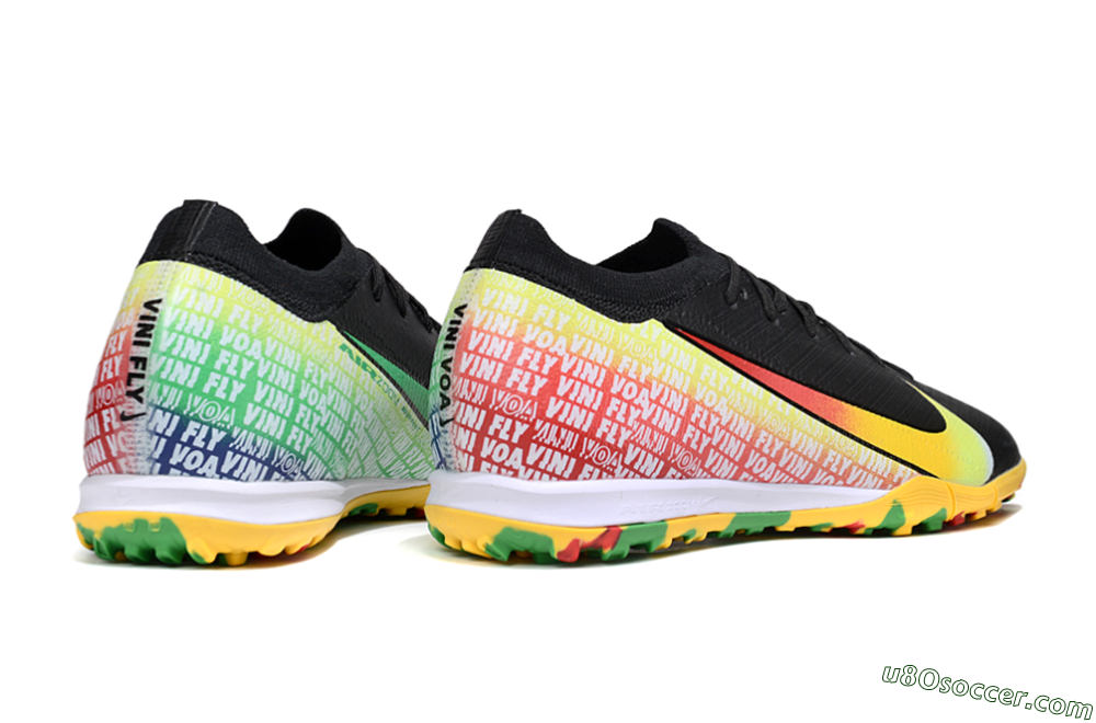 Nike Air Zoom Mercurial Vapor 16 Elite TF Artificial Turf Soccer Shoes - Black/Yellow/Red 6