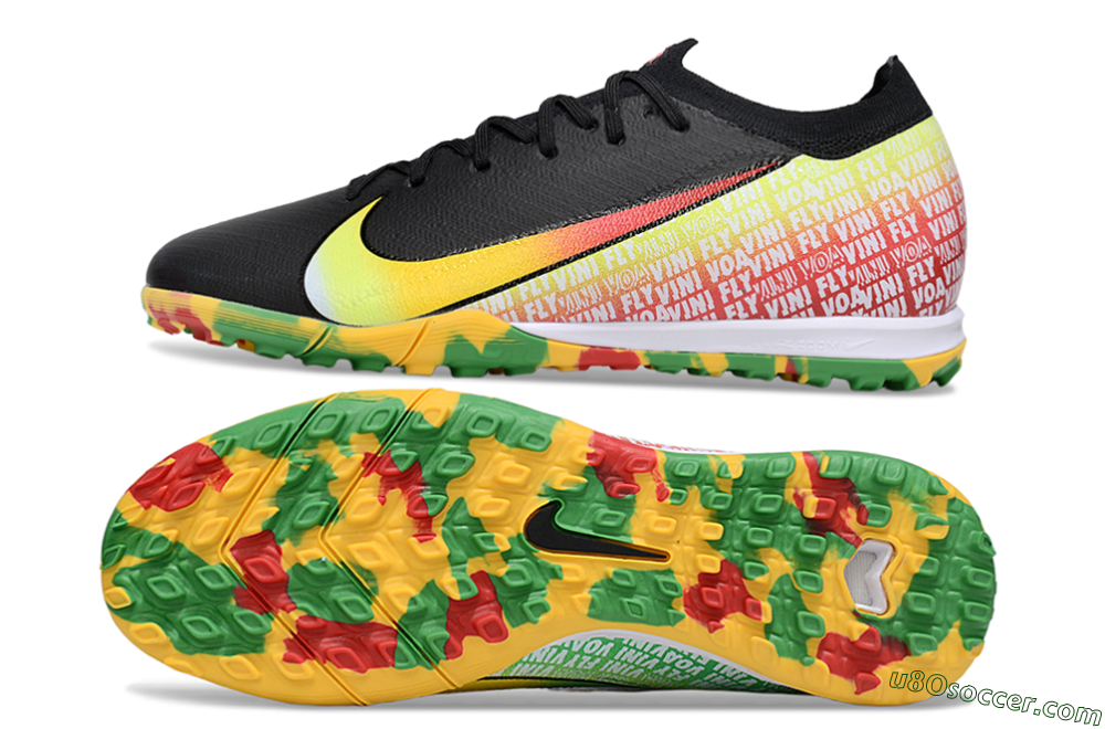 Nike Air Zoom Mercurial Vapor 16 Elite TF Artificial Turf Soccer Shoes - Black/Yellow/Red 0