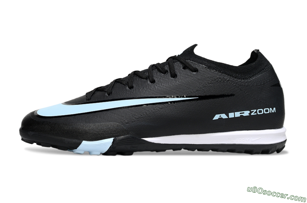Nike Air Zoom Mercurial Vapor 16 Elite TF Artificial Turf Soccer Shoes - Black/Jade/White 2