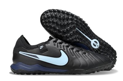 Nike Tiempo Legend 10 Pro TF Artificial Turf Soccer Shoes - Black/Jade/Blue
