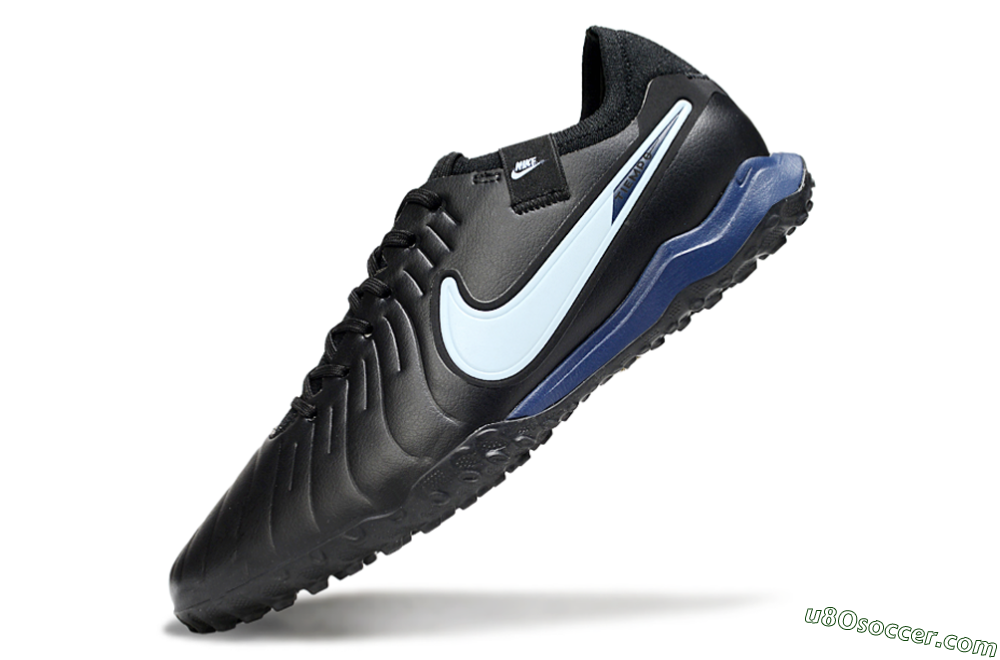 Nike Tiempo Legend 10 Pro TF Artificial Turf Soccer Shoes - Black/Jade/Blue 5